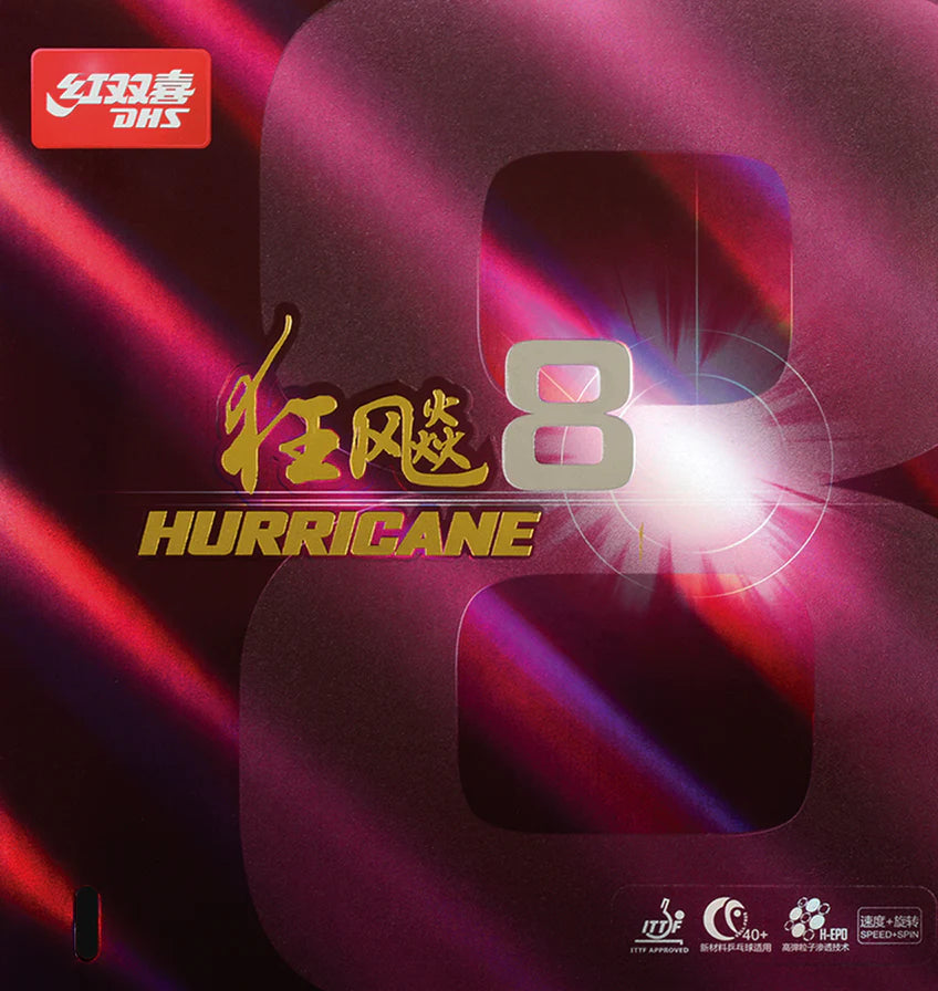DHS Hurricane 8 Table Tennis Rubber