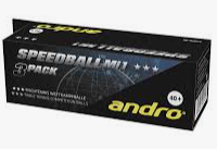 Andro ITTF 40+ Speedball Mi1 3-Star Table Tennis Competition Balls Pack of 3
